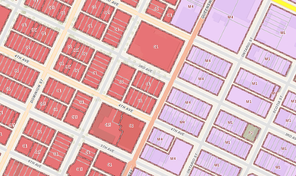 Zoning in the downtown core