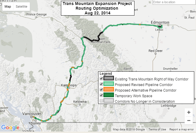 Trans Mountain Pipeline project not supported by Victoria