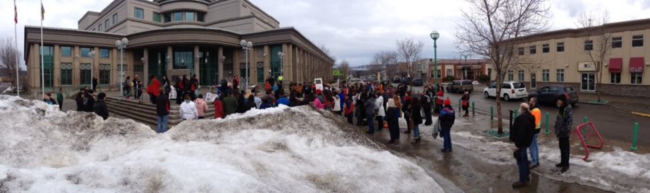 Residents march for Domestic abuse, MMIW