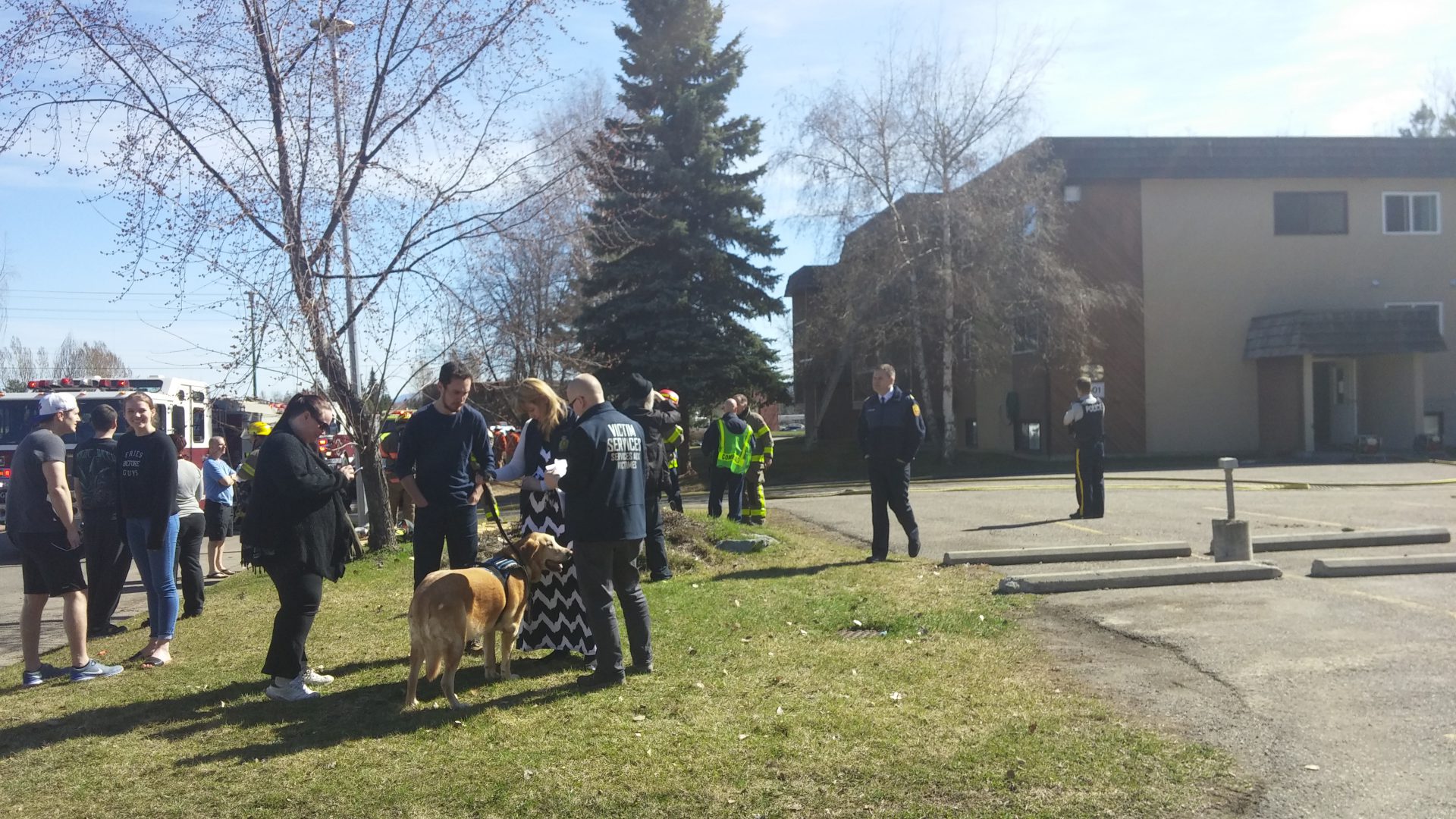 Prince George Fire Rescue respond to Westbridge Place apartment fire