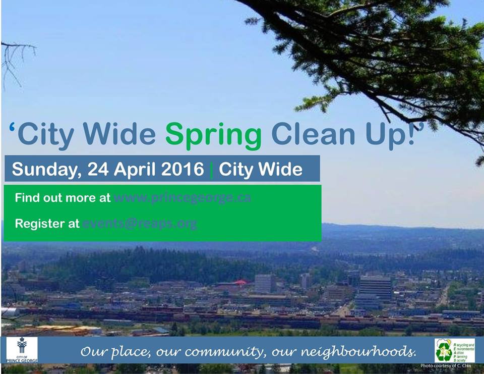 REAPS’ Annual City Wide Spring Clean up is tomorrow!