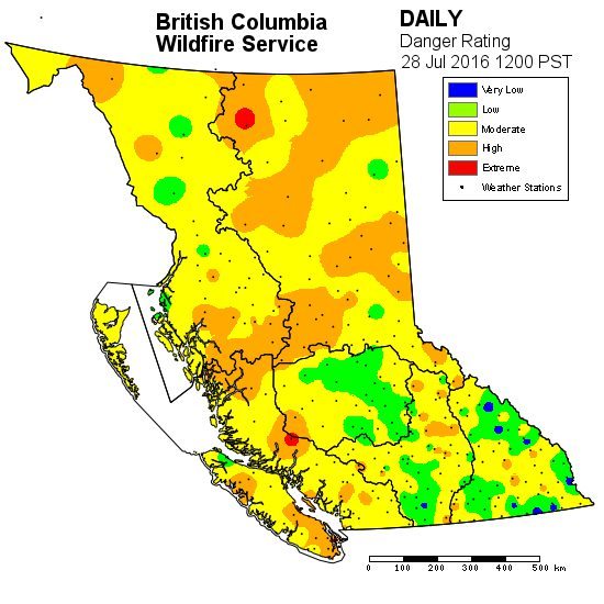 Wildfire danger rising in PG due to higher temperatures