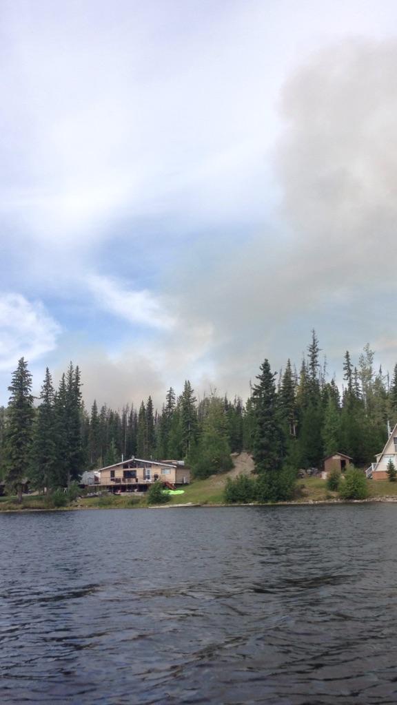 Crews battling wildfire north of Norman Lake