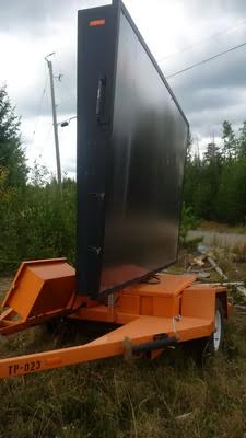 Local police investigating roadside board vandalism