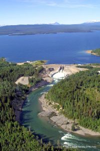 Skins Lake Spillway, which empties into the Murray-Cheslatta system