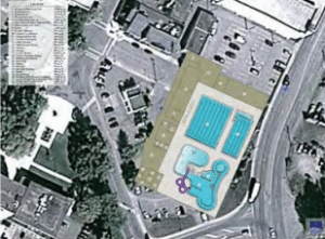 A proposed location for a new Four Seasons Pool 