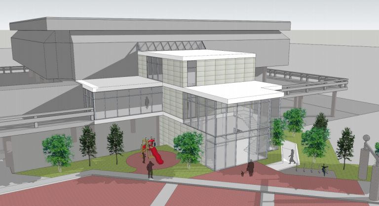 New Prince George Library entrance plan on City Council’s desk