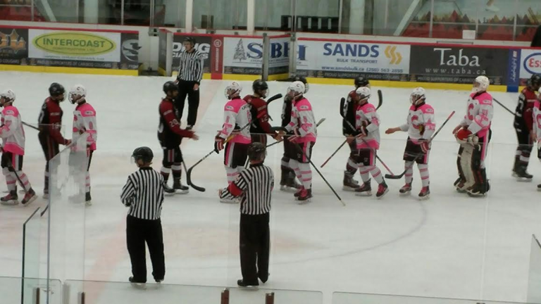 Cariboo Cougars sweep Giants following back and forth 6-4 victory