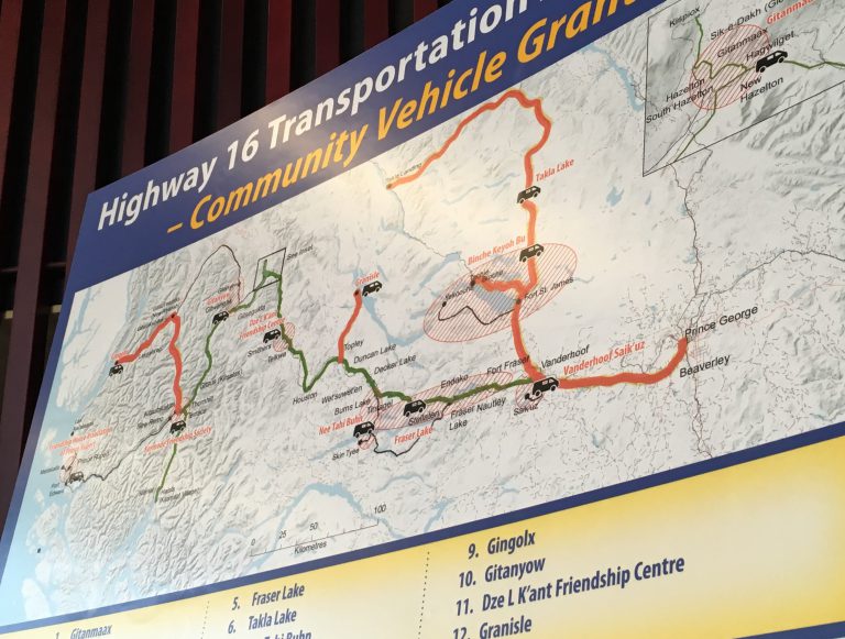 Community vehicle grants for HWY 16 action plan enabled for remote areas