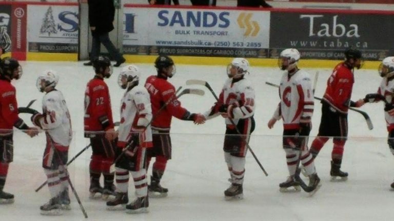 Cariboo Cougars split a pair of 6-1 decisions against Rockets
