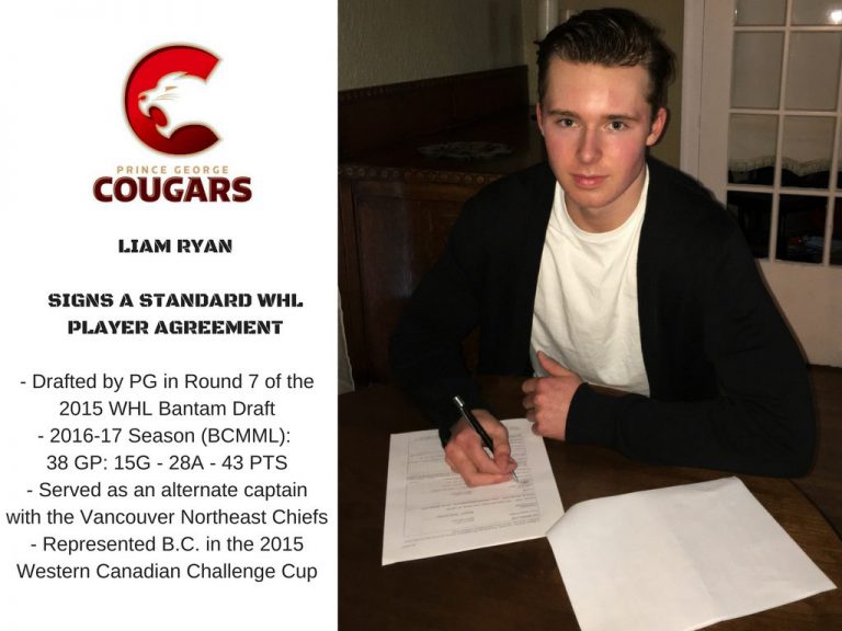 Ryan signs on the dotted line for Cougars