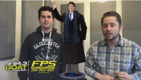 Get your very own Justin Trudeau talking collectible figure.