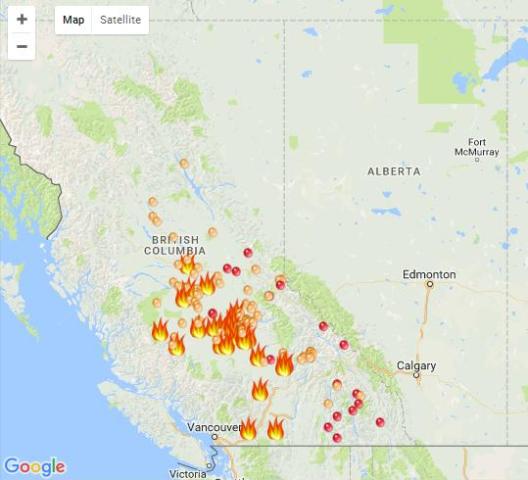 Sunday Morning Wildfire Update