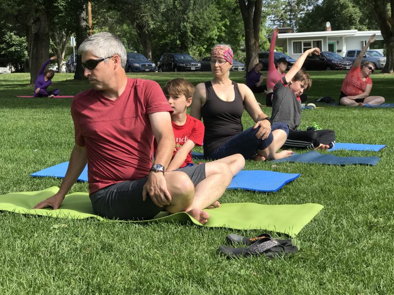 Year Five of free yoga every summer Sunday in LTM Park