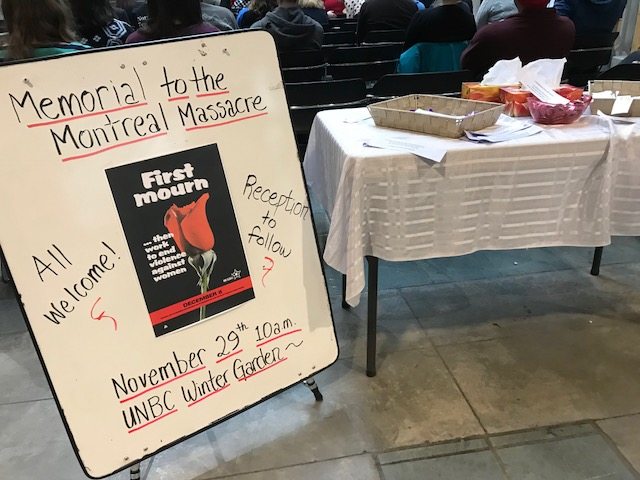 Montreal Massacre memorial held at UNBC
