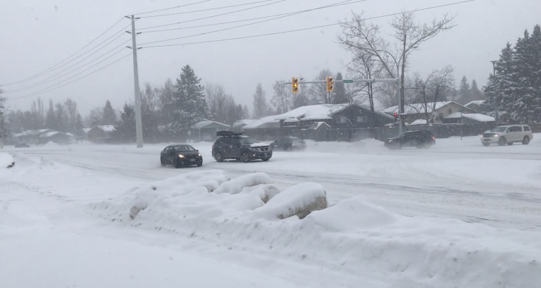 Snow-filled storm to stick around another day in Prince George