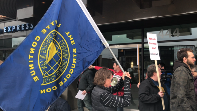 Ramada employees protest working conditions
