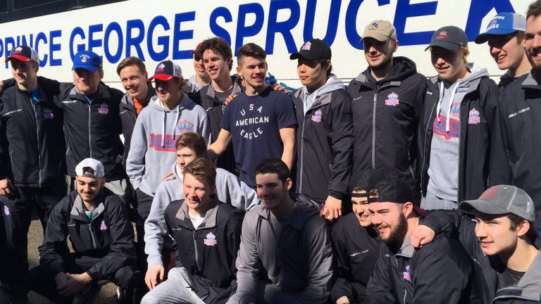 GO KINGS GO; Spruce Kings sent off by hundreds of cheers