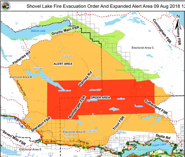 Shovel Lake Evacuation ORDER and expanded alert