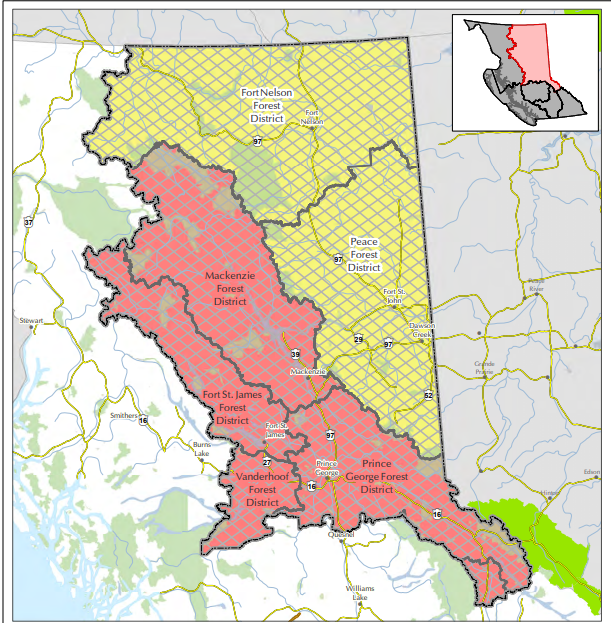 Expanded fire ban for Prince George area