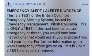Don’t be alarmed if you get an emergency alert | My Prince George Now