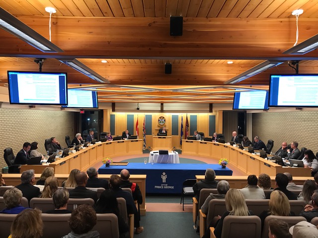 The inaugural meeting of the new Prince George City Council