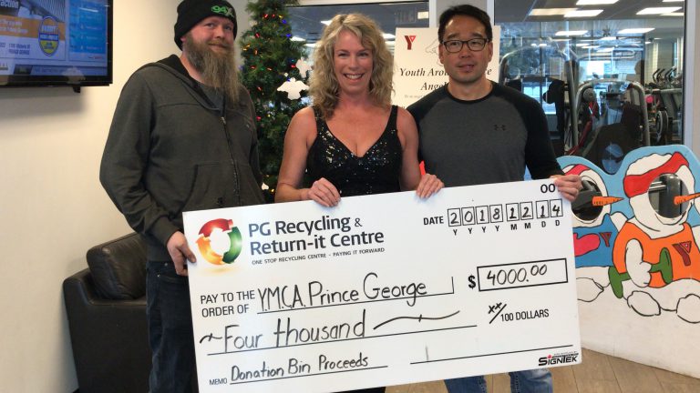 PG recycling donates $4,000 to YMCA Strong Kids