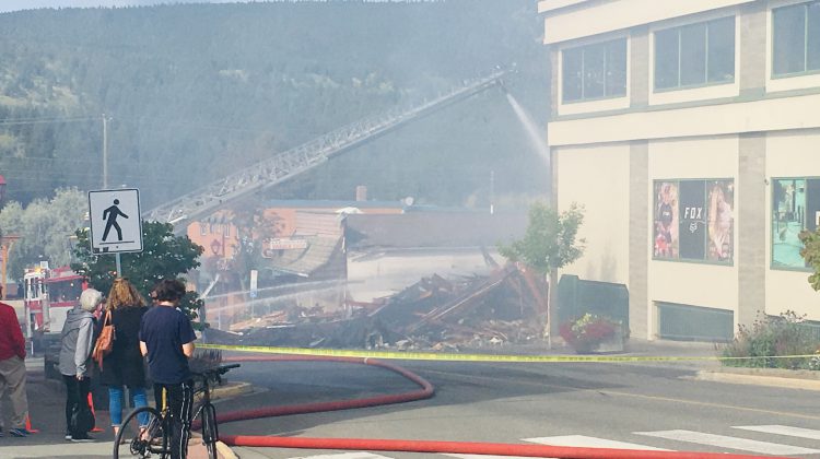 Fire destroys two downtown businesses in Williams Lake