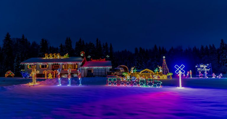 Prince George man lights up Old Cariboo highway for the Holidays