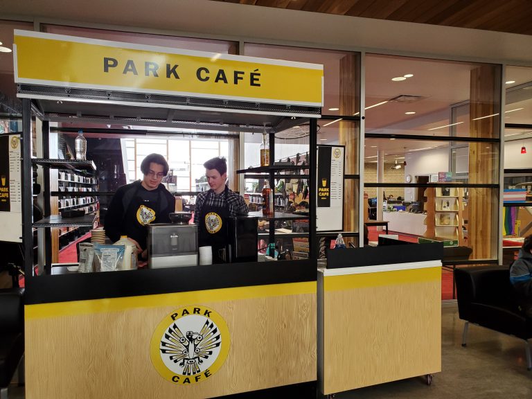 Duchess Park Secondary trades textbooks for experience with student run cafe