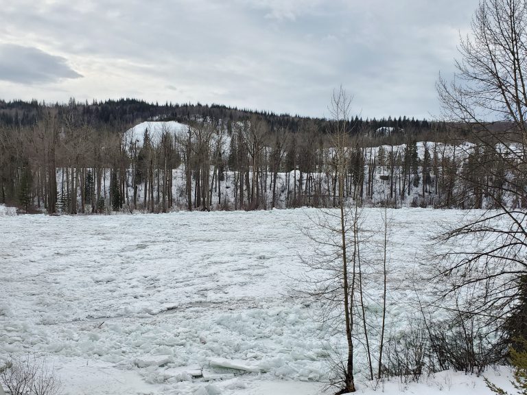 City of PG on Nechako ice build-up: ‘we’re monitoring it daily’