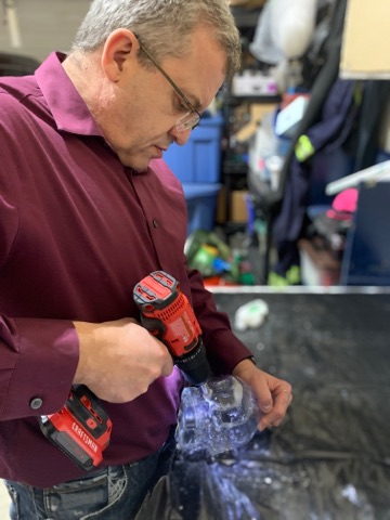 Trash to treasure: PG man makes upcycled lamps for charity