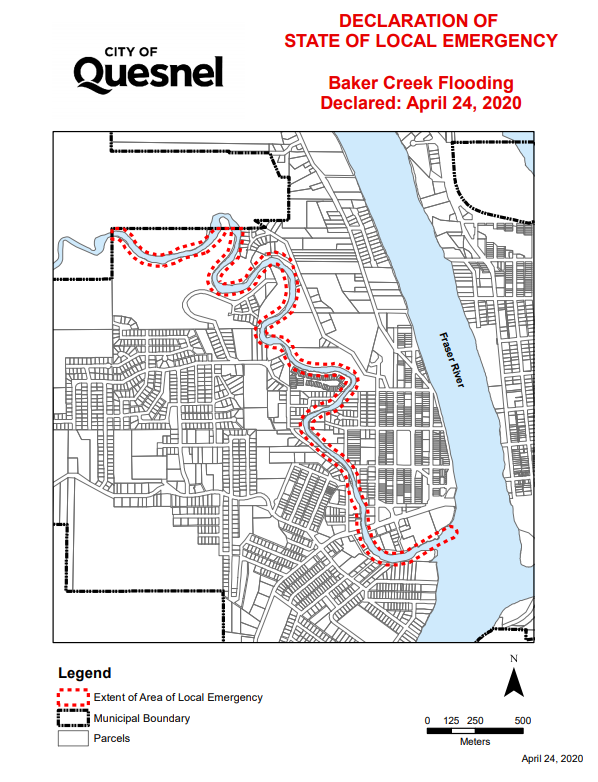 City of Quesnel has ordered a state of local emergency