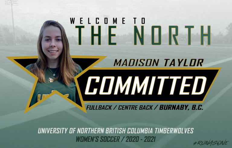 UNBC T-Wolves soccer inks Burnaby-born defender Madison Taylor