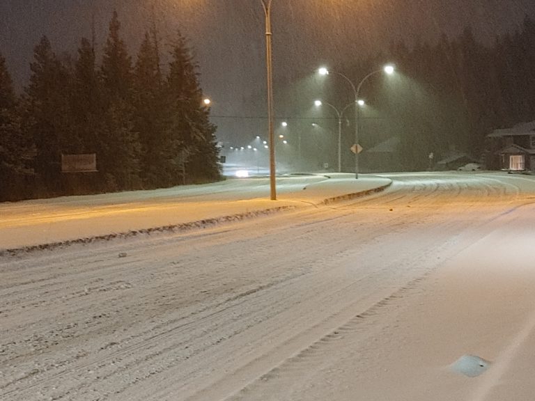 Prince George hit with a Snowfall Warning from Environment Canada