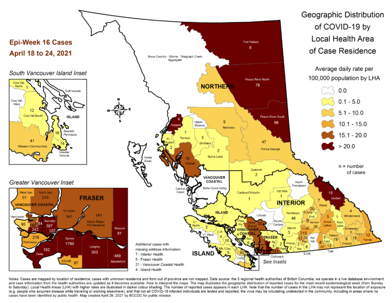 47 COVID-19 cases reported in Prince George area last week