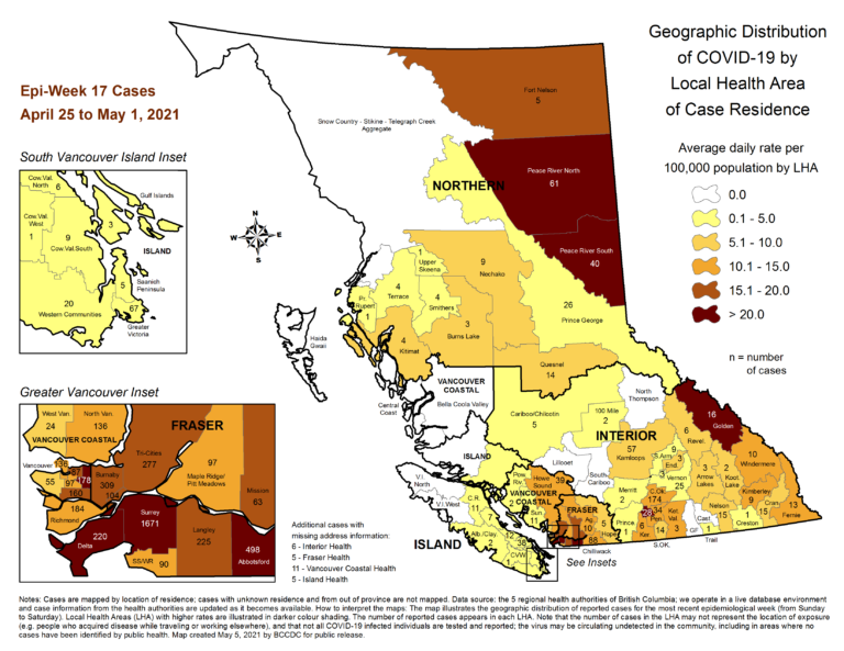 COVID-19 cases in Prince George slowing down