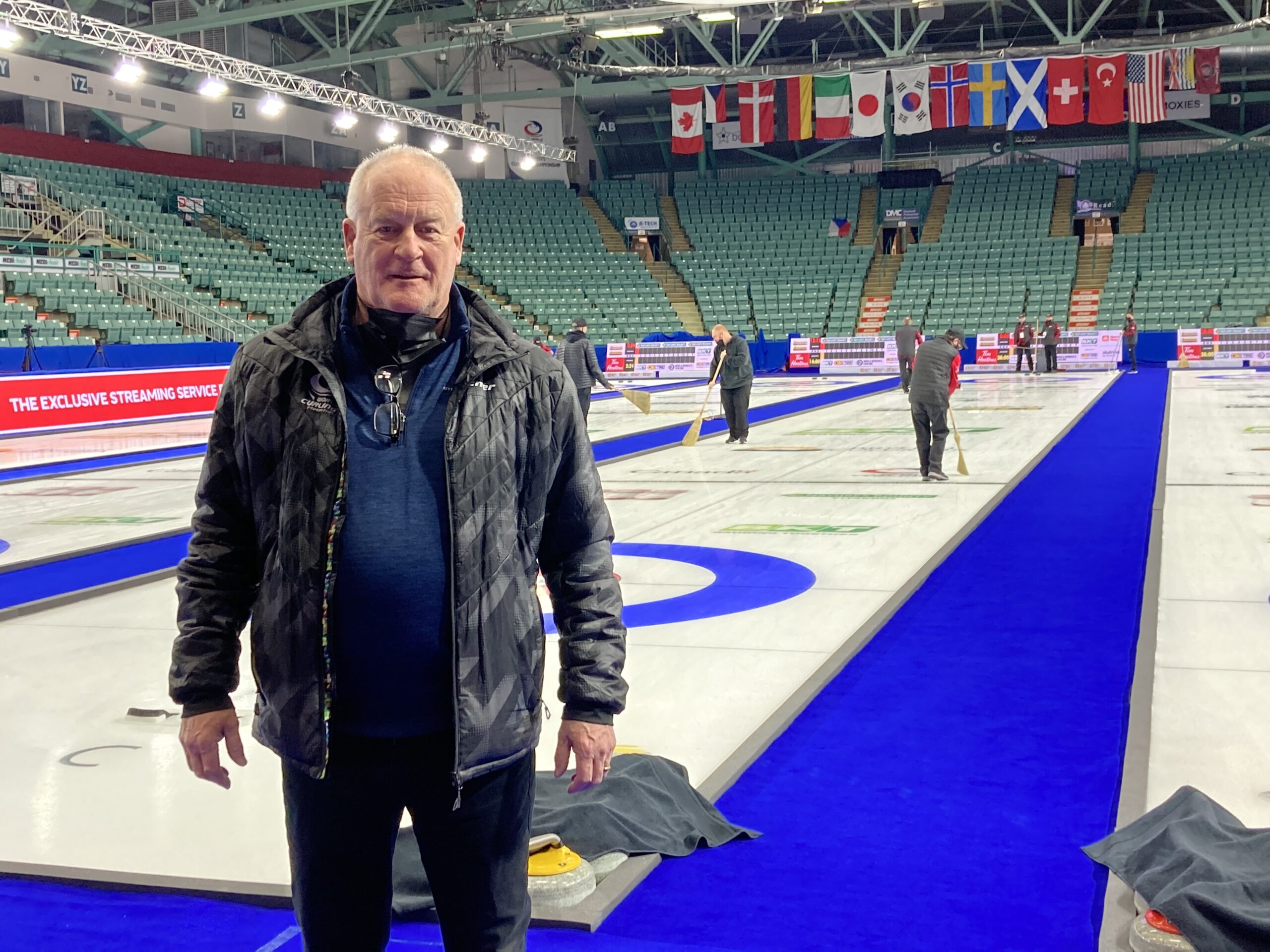 Keeping the ice clean at the world womens curling championship