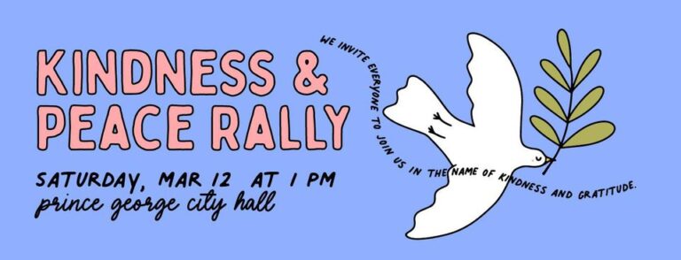 Peace and Kindness Rally taking place at City Hall Saturday