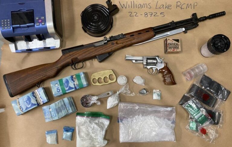 Vehicles, drugs and firearms seized by Cariboo Regional Mounties