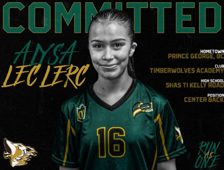 Local soccer player Alysa Leclerc making jump to Canada West; joining UNBC