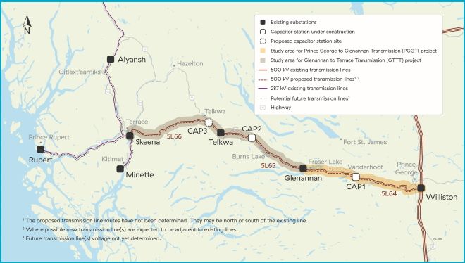 BC Hydro collecting public feedback for PG to Glenannan Transmission Project