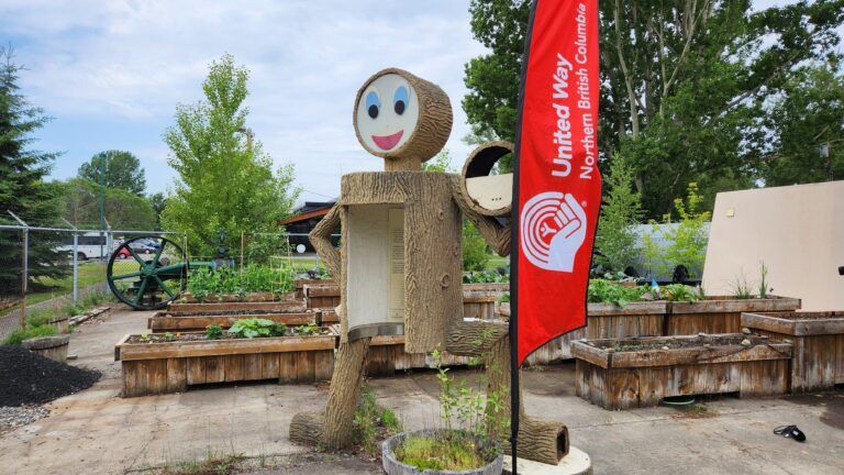 United Way, CIBC gather to build planters for new UNBC garden