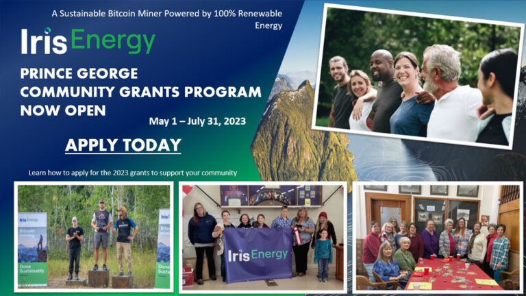 Empowering Prince George: Sparking Change through Iris Energy’s Community Grants Program