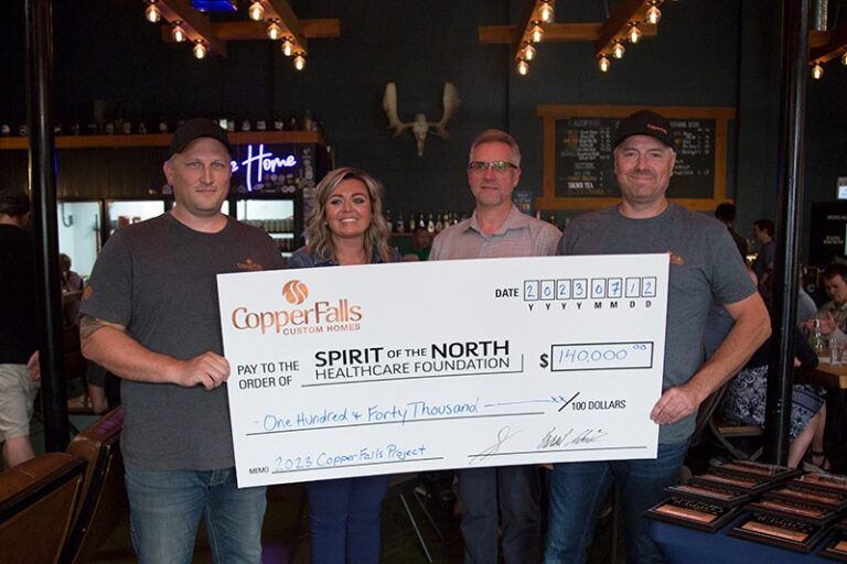 $140,000 donation made to Spirit of the North by Copper Project