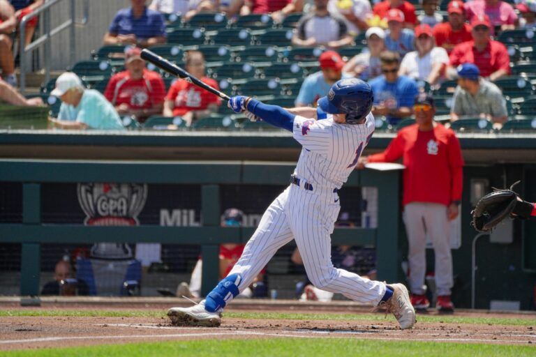 PG’s Jared Young gets a hit after being recalled by the Chicago Cubs
