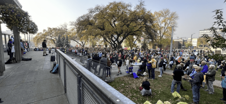 “No Space For Hate” counter protest draws hundreds in PG