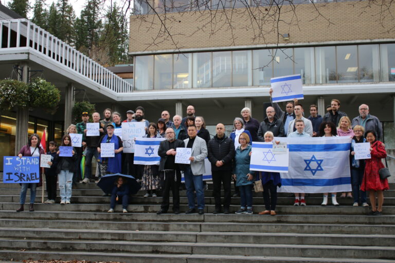 Peace rally in support of Israel held in Prince George