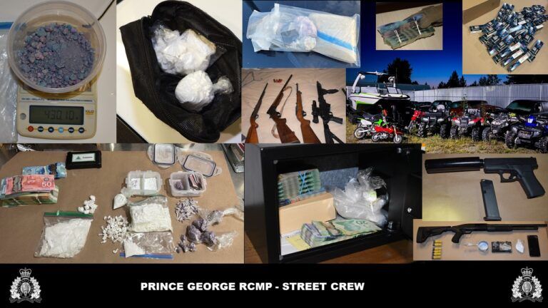 Cash, guns, drugs, and more; PG RCMP Street Crew record busy 2023