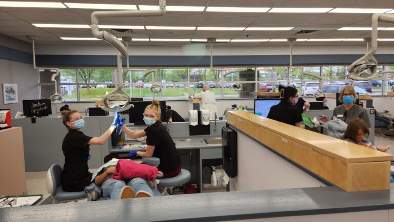 Elementary school students receive free dental work from CNC students